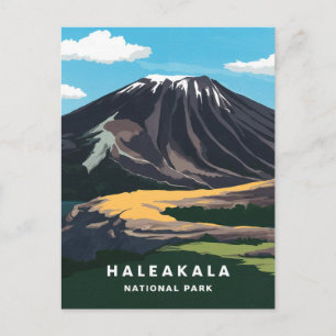 Carte Postale Illustration du parc national de Haleakala