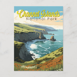Carte Postale Illustration du parc national des îles Channel