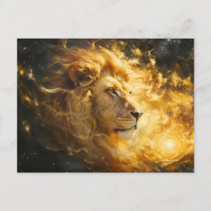 Carte Postale Illustration du signe zodiacal Lion