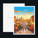 Carte Postale Illustration du Vintage voyage d'art de Rome City<br><div class="desc">Rome City Italie Art lieu de voyage vintage illustration</div>