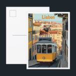 Carte Postale Illustration du Vintage voyage d'art Lisbonne Port<br><div class="desc">Lisbonne Portugal Art Vintage illustration du lieu de voyage</div>