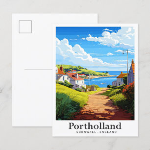 Carte Postale Illustration du Vintage voyage de Portholland Corn