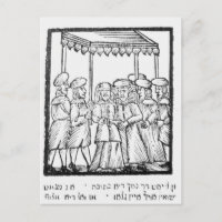 Illustration d'un mariage juif