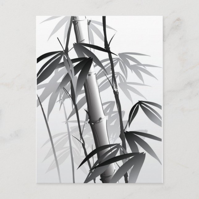 Carte Postale Illustration d'une peinture de style oriental (Devant)