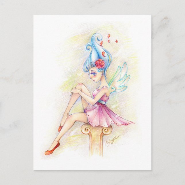 Carte postale Illustration Fée Whimsical (Devant)