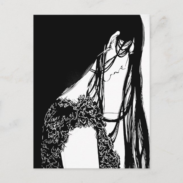 Carte Postale Illustration féminine partie 1 (Devant)