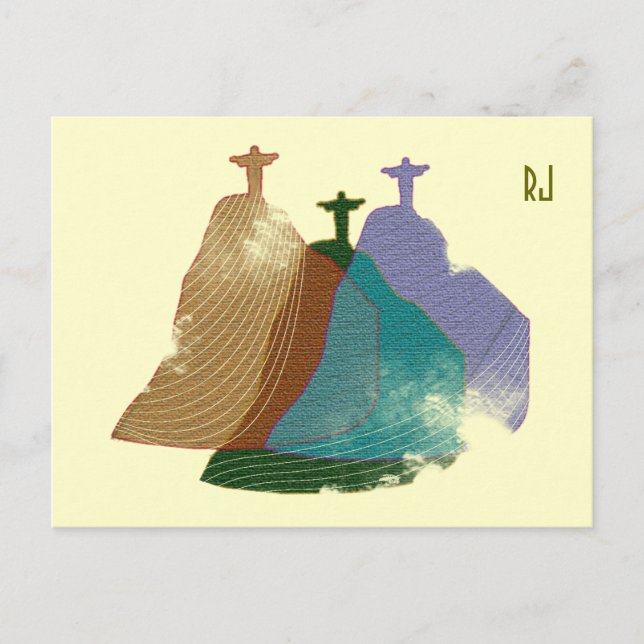 Carte Postale Illustration numérique Christ rédempteur (Devant)
