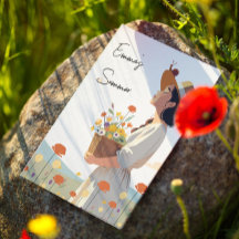 Illustration originale de fille de jardin personna