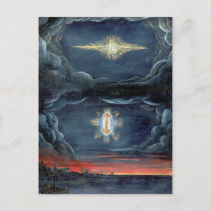 Carte Postale Illustration Pertica du livre de comète vintage