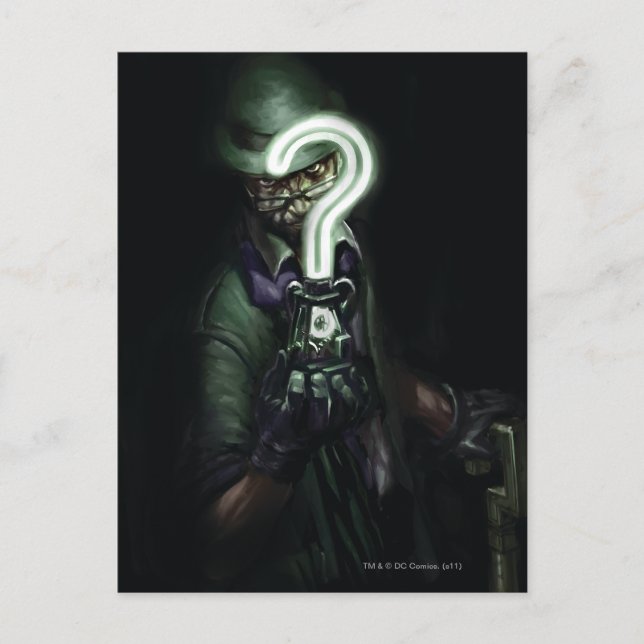 Carte Postale Illustration Riddler (Devant)