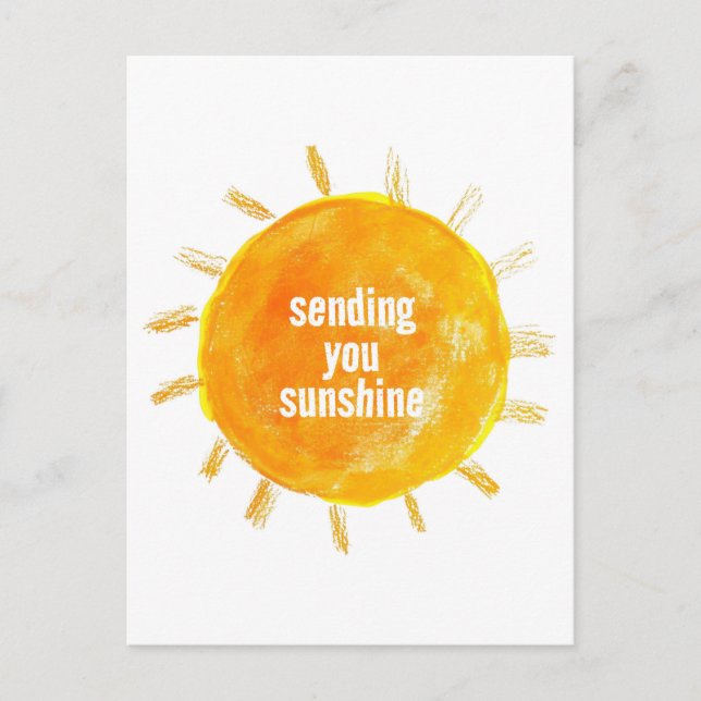Carte postale Illustration Sunshine (Devant)