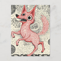 Illustration surréaliste du renard rouge - Art ind