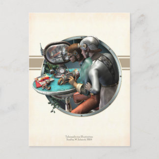 Carte postale Illustration télémédecine