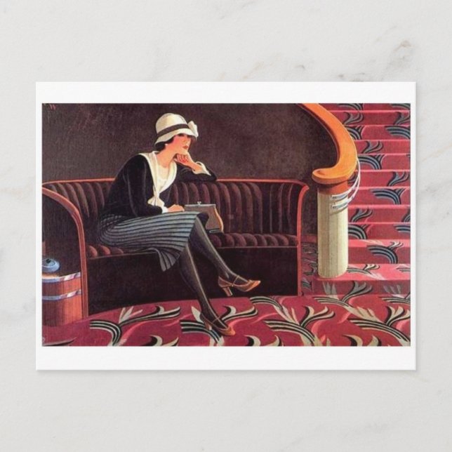 Carte postale Illustration vintage (Devant)