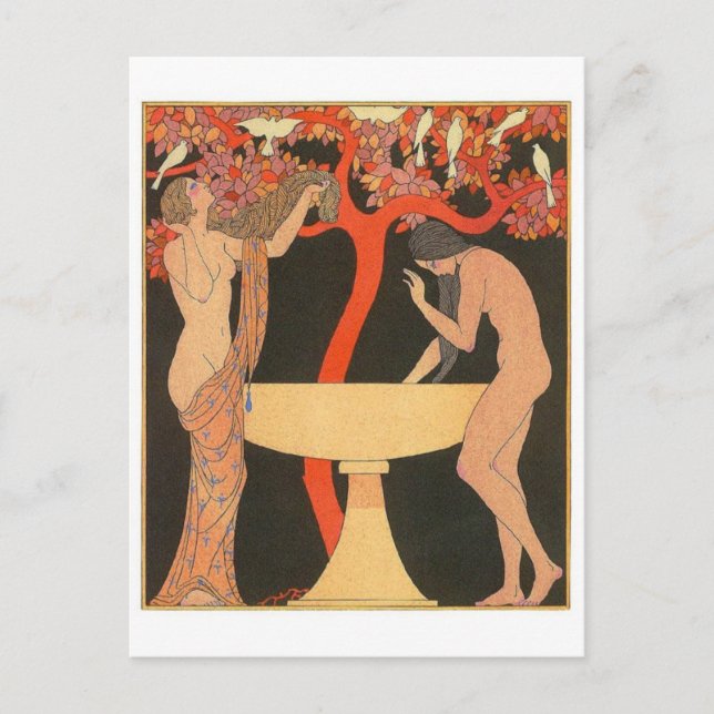 Carte postale Illustration vintage (Devant)