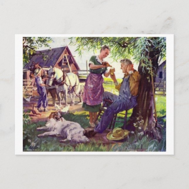 Carte postale Illustration vintage (Devant)