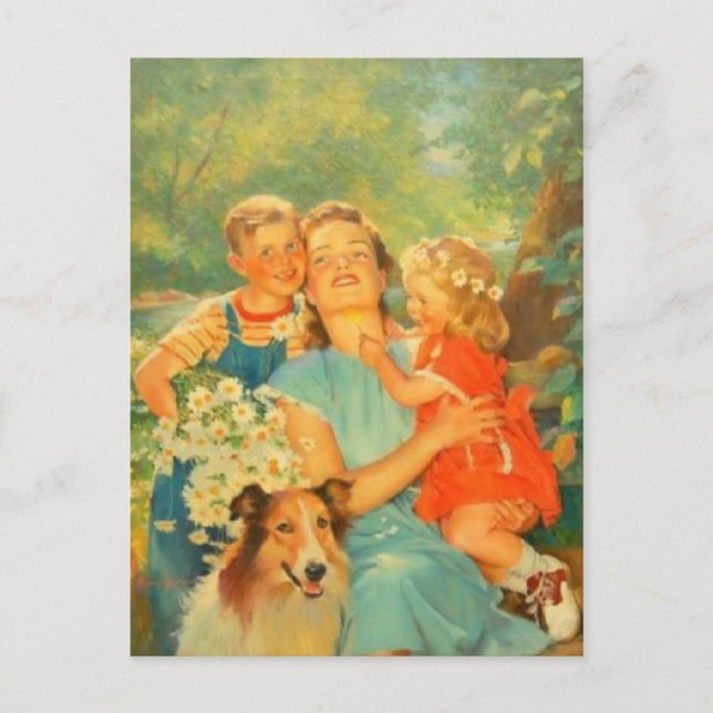 Carte postale Illustration vintage (Devant)