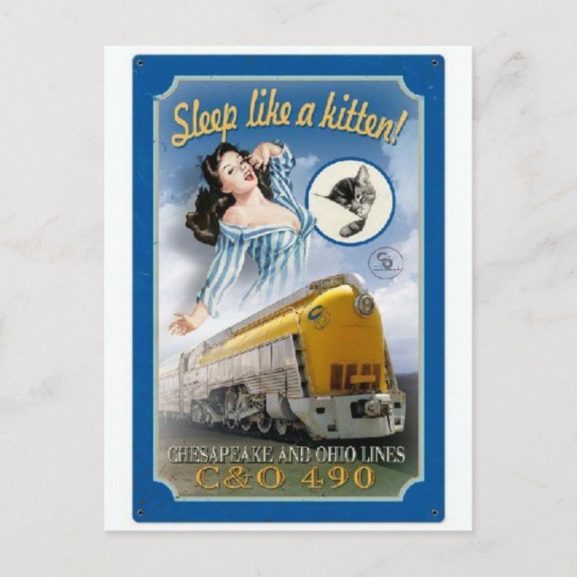 Carte postale Illustration vintage (Devant)