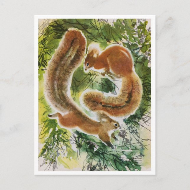 Carte postale Illustration vintage (Devant)