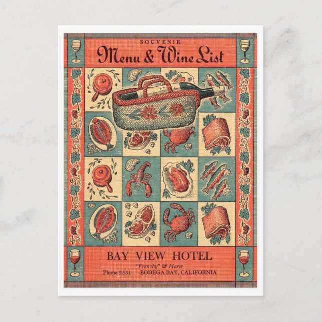 Carte postale Illustration vintage (Devant)