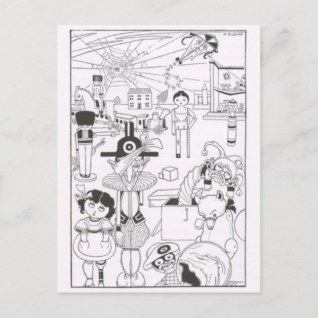 Carte postale Illustration vintage (Devant)