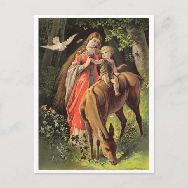 Carte postale Illustration vintage (Devant)