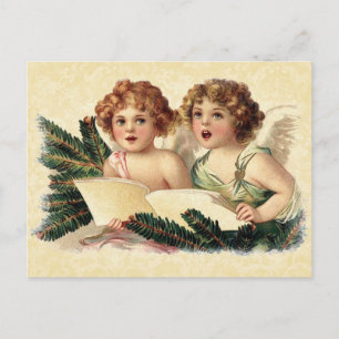 Carte Postale Illustration vintage Chant Cherubs