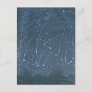 Carte Postale Illustration vintage de "Novembre Meteors"