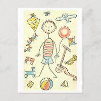 Illustration Vintage des jouets pour enfants