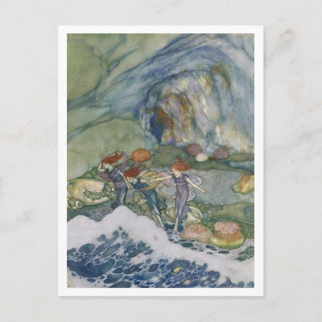 Carte Postale Illustration vintage Edmund Dulac Tempest (Devant)