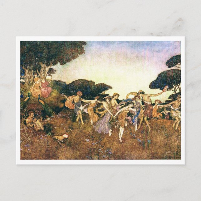 Carte Postale Illustration vintage Edmund Dulac Tempest (Devant)