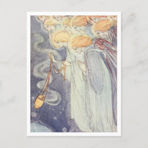 Carte Postale Illustration Vintage Heavenly Angels