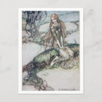 Illustration vintage par Arthur Rackham Undine