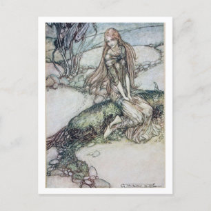 Carte Postale Illustration vintage par Arthur Rackham Undine