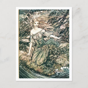Carte Postale Illustration vintage par Arthur Rackham Undine