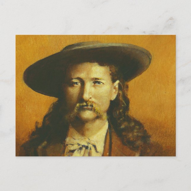 Carte Postale Illustration Wild Bill Hickok (Devant)