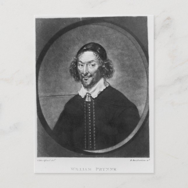 Carte Postale Illustration William Prynne (Devant)