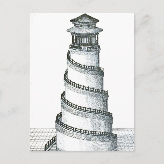 Carte Postale Illustrations d'architecture vintage (Devant)