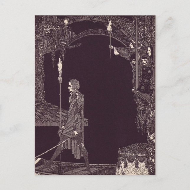 Carte Postale Illustrations d'Edgar Allan Poe de Clarke (Devant)