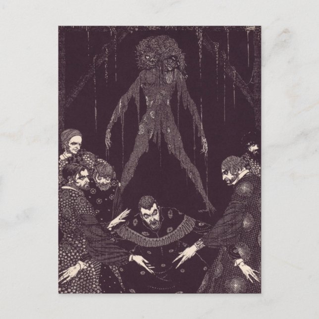 Carte Postale Illustrations d'Edgar Allan Poe de Clarke (Devant)