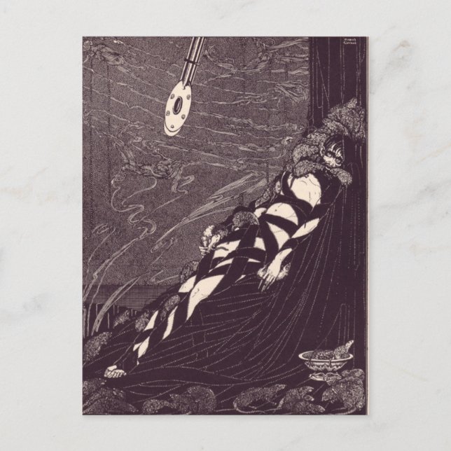 Carte Postale Illustrations d'Edgar Allan Poe de Clarke (Devant)