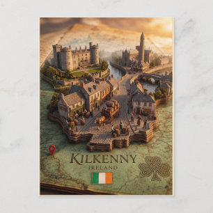 Carte postale illustrative de Kilkenny Irlande en 