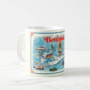 Carte postale illustrée colorée de la tasse de Ber