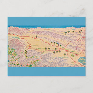 Carte postale illustrée de Coachella Californie