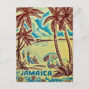 Carte postale illustrée de Jamaïque