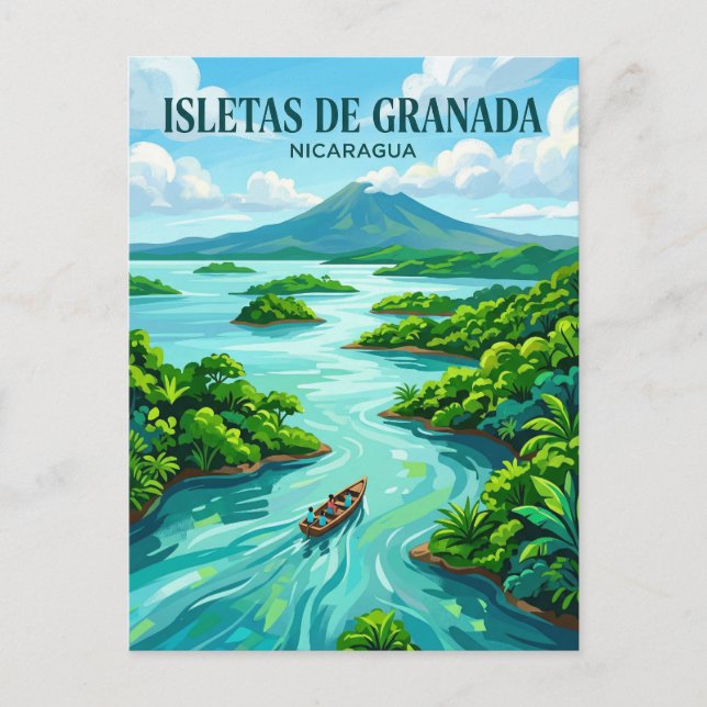 Carte Postale Îlots de Grenade Nicaragua (Devant)
