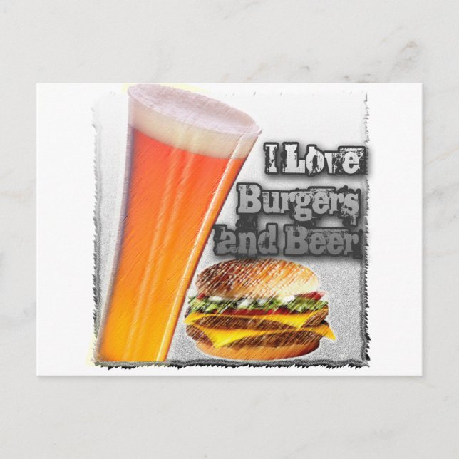 Carte Postale ILoveBurgeretBeer Tall One (Devant)