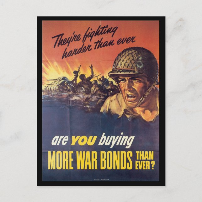 Carte Postale Ils combattent la Seconde Guerre mondiale (Devant)