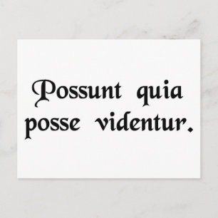 Carte Postale Ils le peuvent parce qu'ils le pensent.