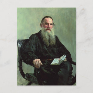 Carte Postale Ilya Repin- Portrait de Leo Tolstoï